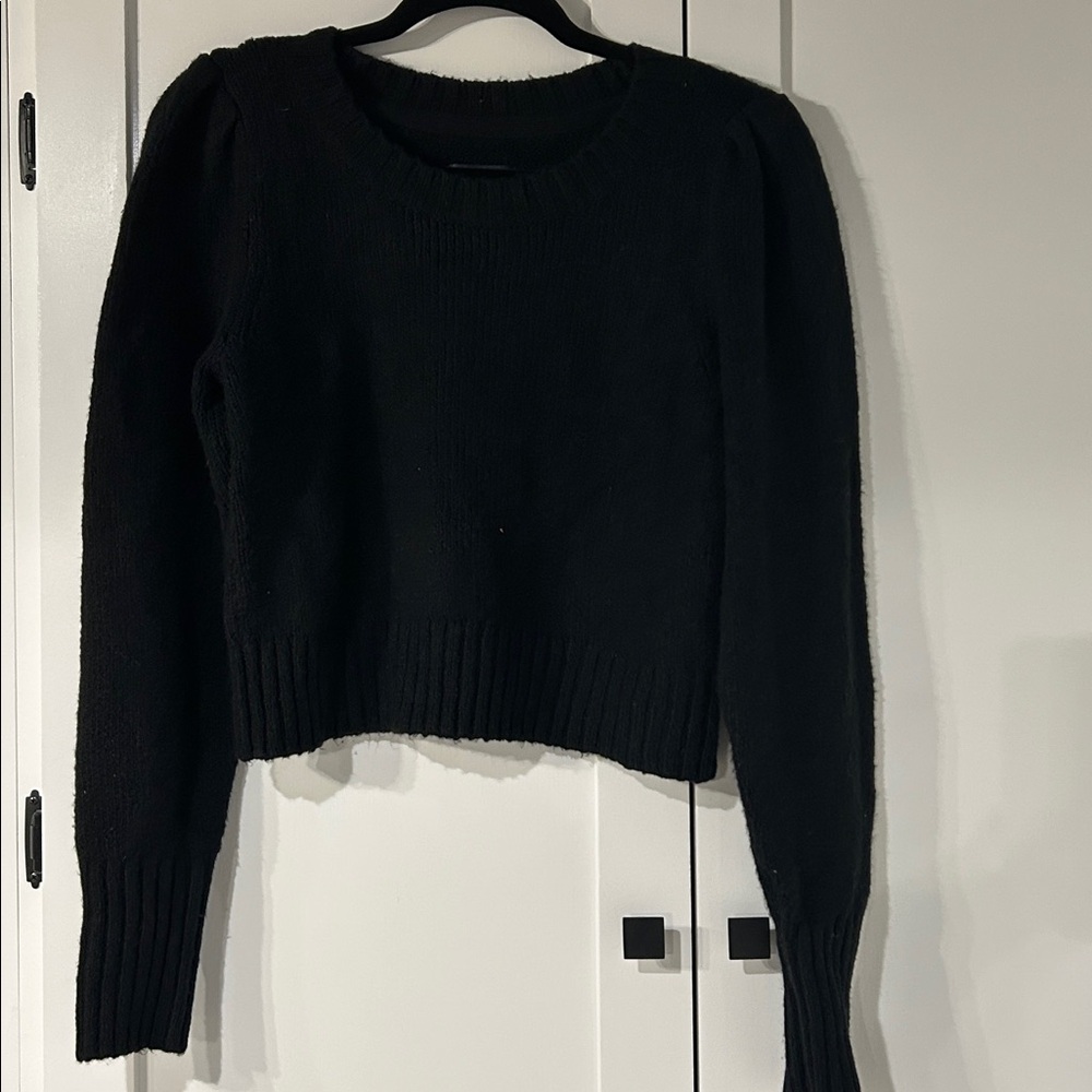 Maeve by Anthropologie cotton blend puff sleeve sweater. Size small. EUC